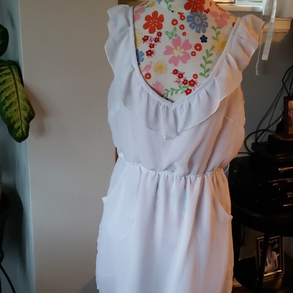 White fresh summer dress